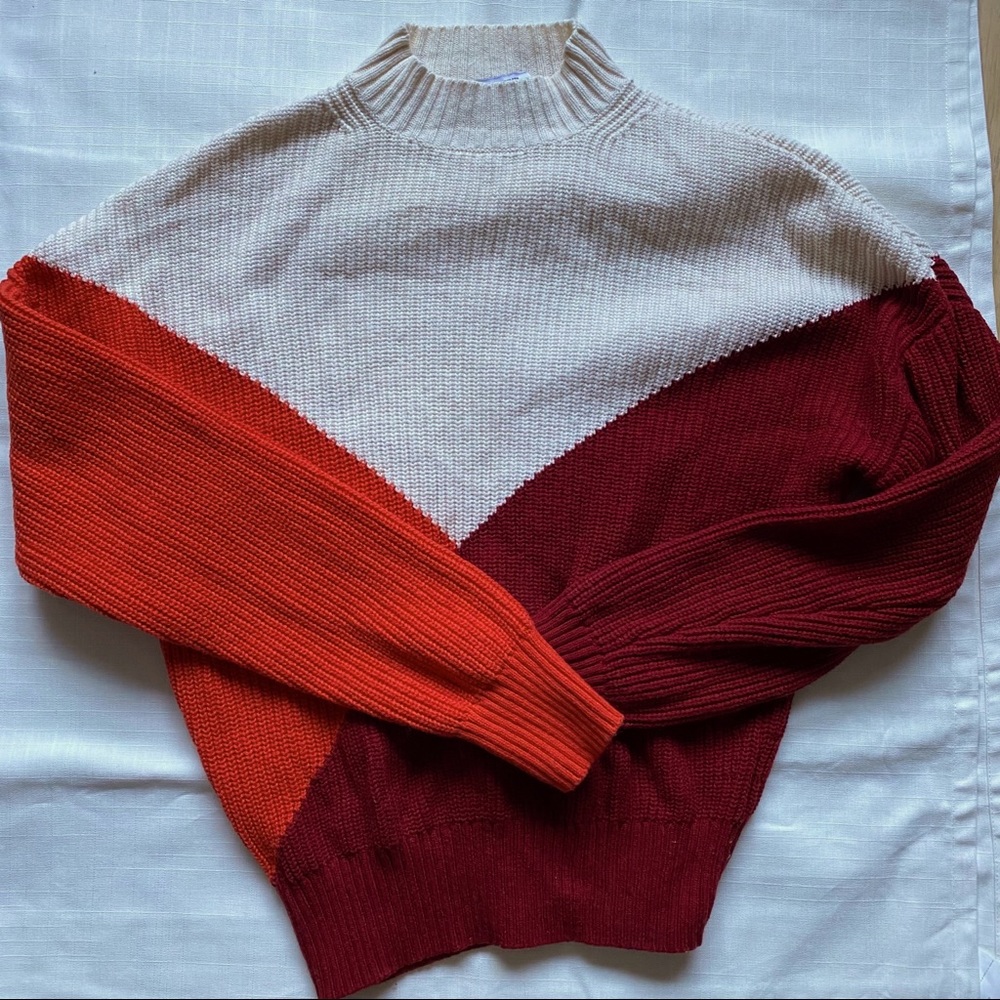 & Other Stories Red Pattern Sweater